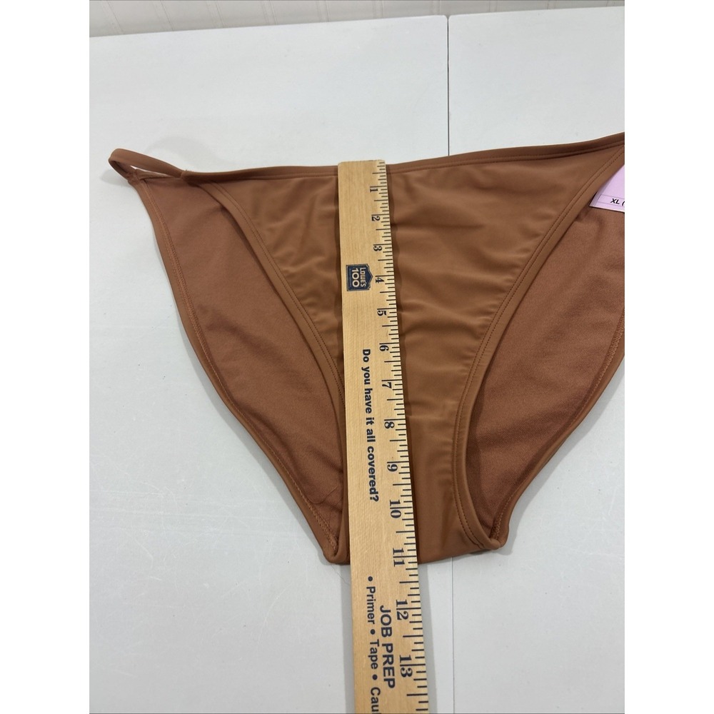 Wild Fable Women XL 16 Brown Bikini Bottom Low Rise Med Seat Coverage New - Picture 6 of 6